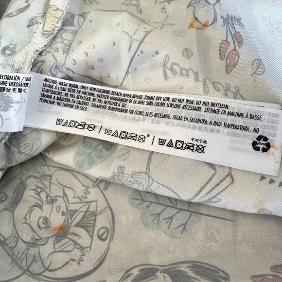 Disney Animators Collection Sleep Shirt Womens Small White Princess Lounge Gown - Picture 16 of 16